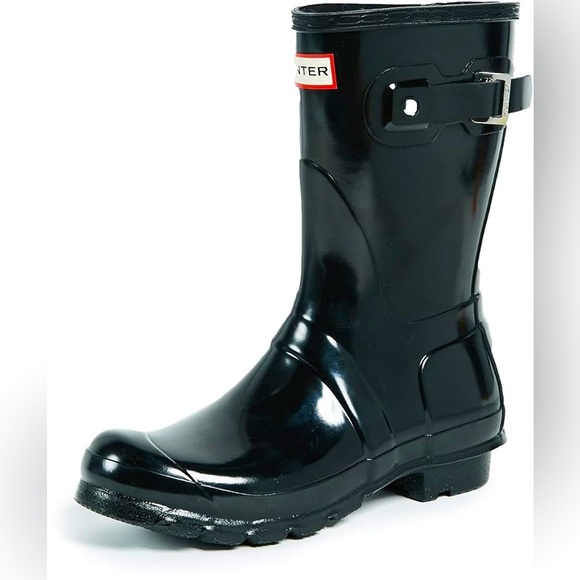 Hunter Shoes - Hunter Original Gloss Women's Black Short Rain Boots